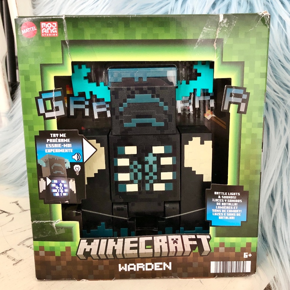 Minecraft, Warden,‎ 2022, Action Figure, Toy, With Lights & Sounds, NEW, In Box